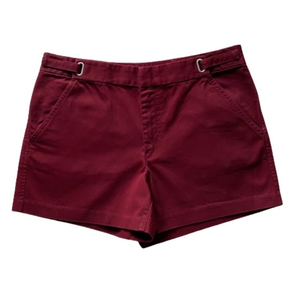 J. Crew Burgundy Adjustable Waist Chino Shorts​​​​​​​​​​​​​​​​​​​​​​​​​​​​​